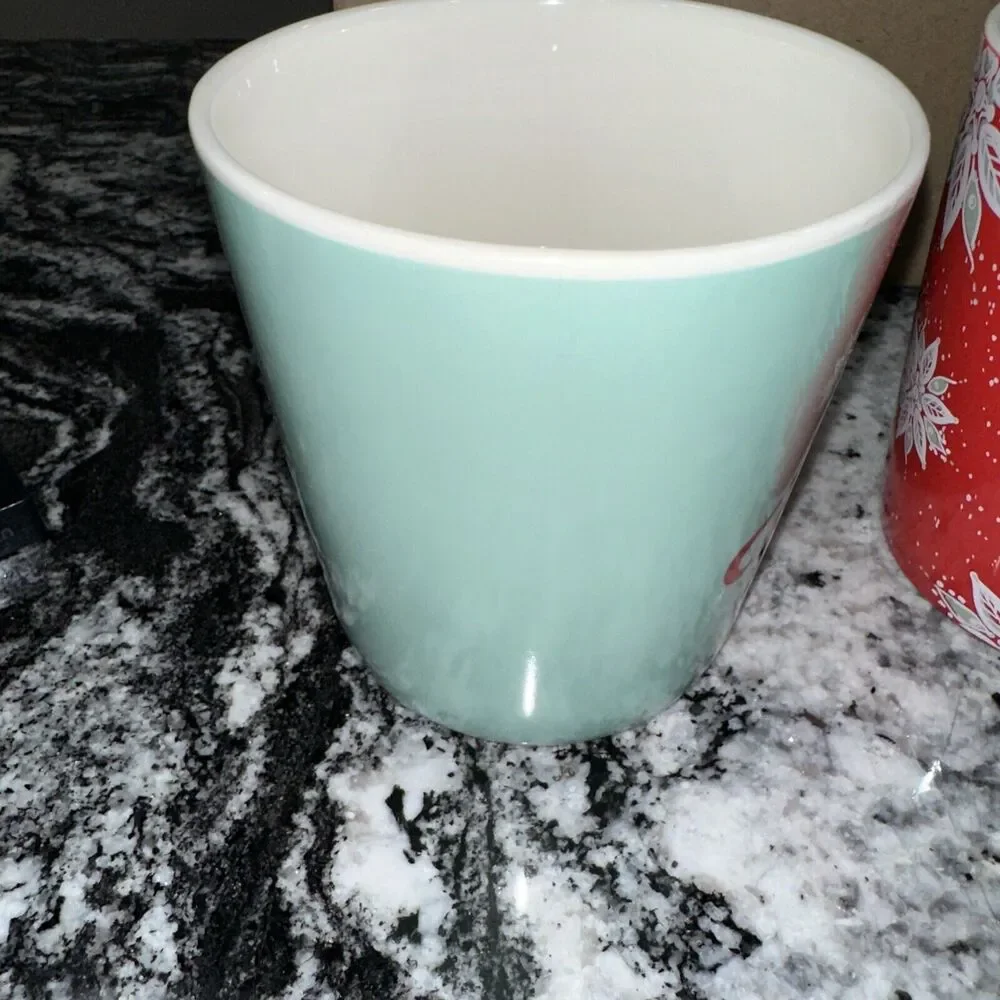 Starbucks Red Holiday Mug 18oz 2020 Holly Poinsettia & 2019 Coffee Is Magic Mug